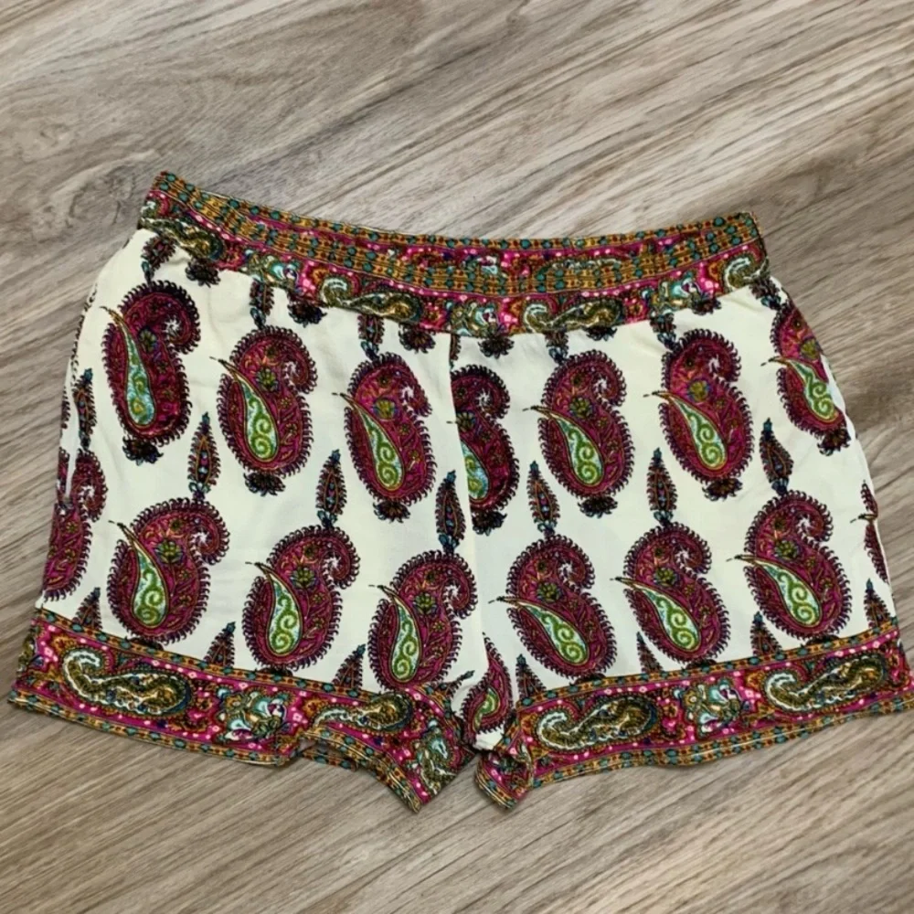 Ett:wa anthropologie Paisley Viscose Boho Shorts S
